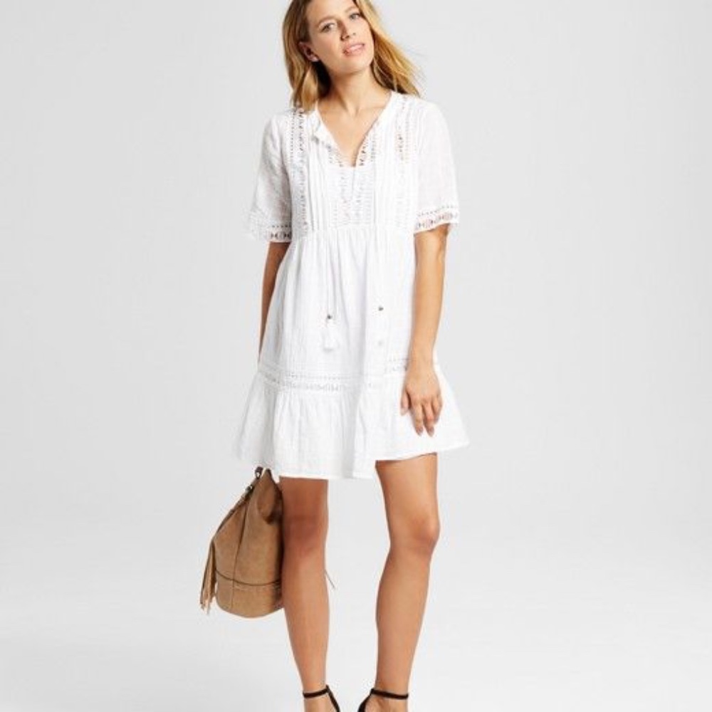 Boho white sundress Knox Rose M